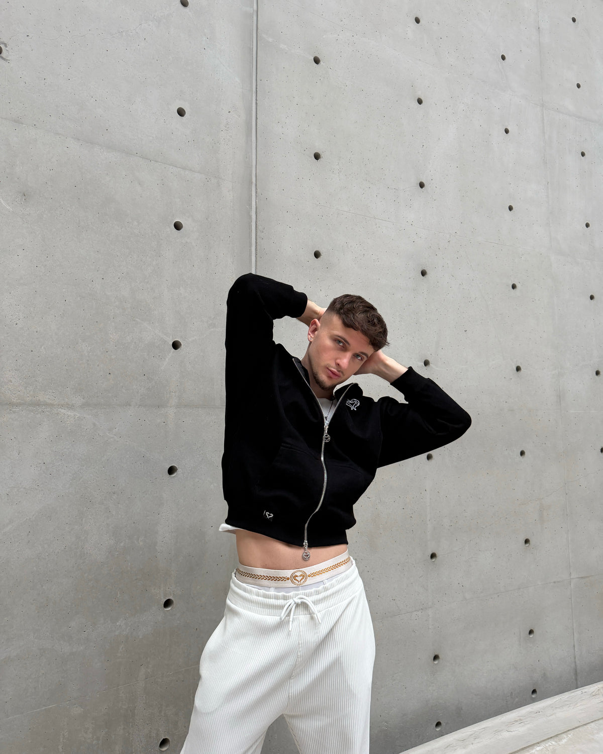 SWEAT ZIPPÉ - NOIR ONYX