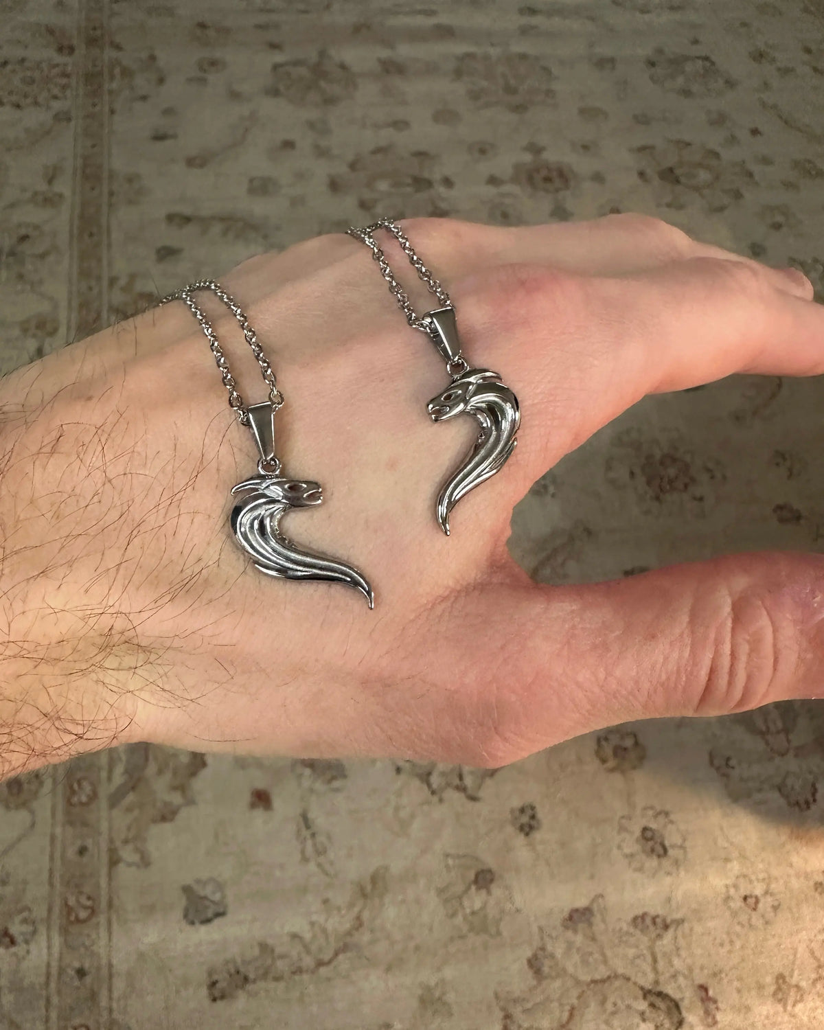 COLLIER COBRA DUO - ARGENTÉ Numero One