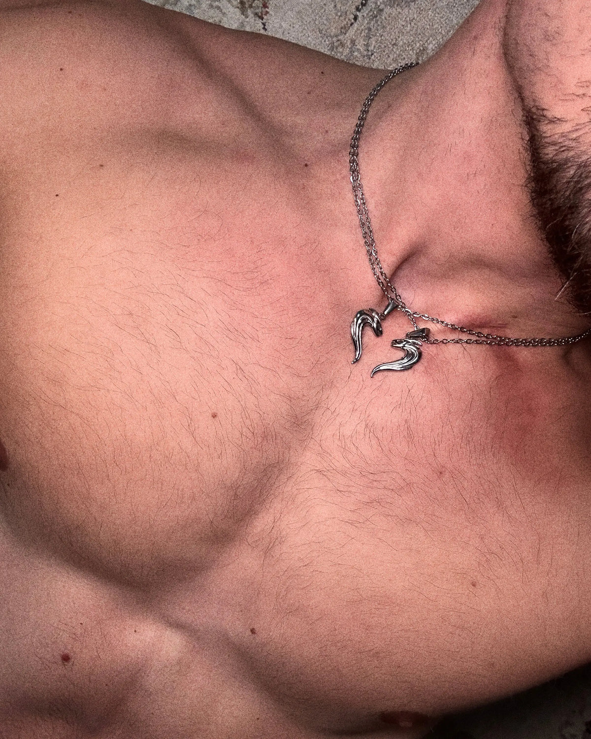 COLLIER COBRA DUO - ARGENTÉ Numero One