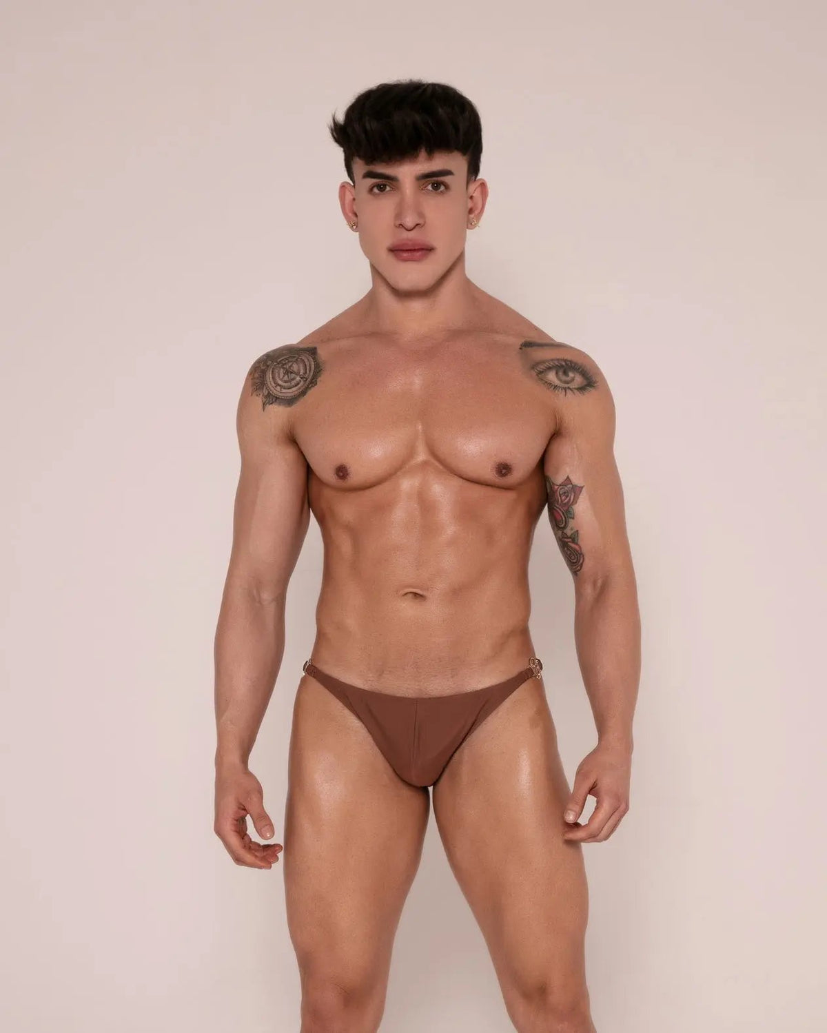 SLIP DE BAIN BIKINI - CHOCOLAT