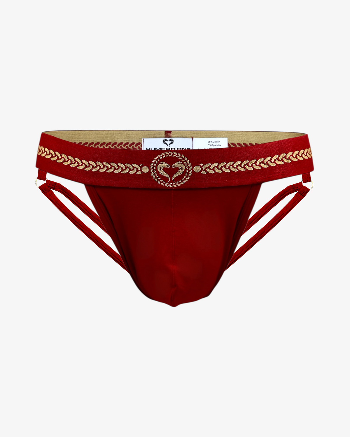 IMPERIAL JOCKSTRAP DOUBLE BANDE - BORDEAUX