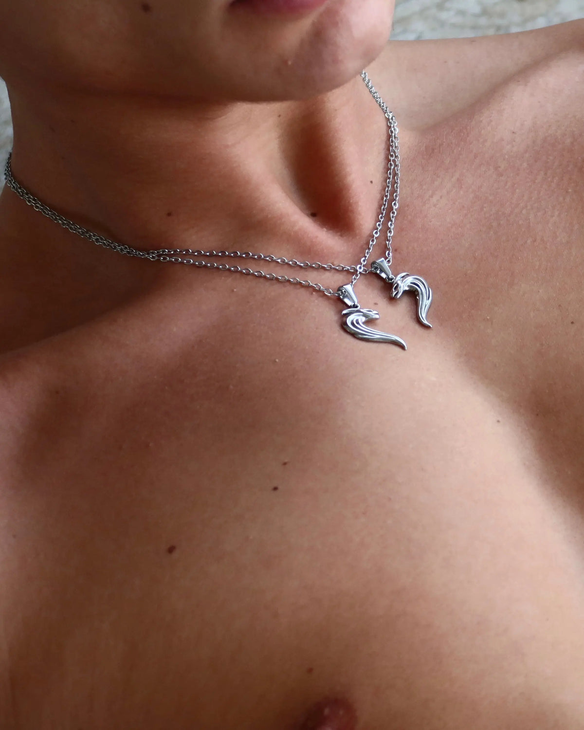 COLLIER COBRA DUO - ARGENTÉ Numero One