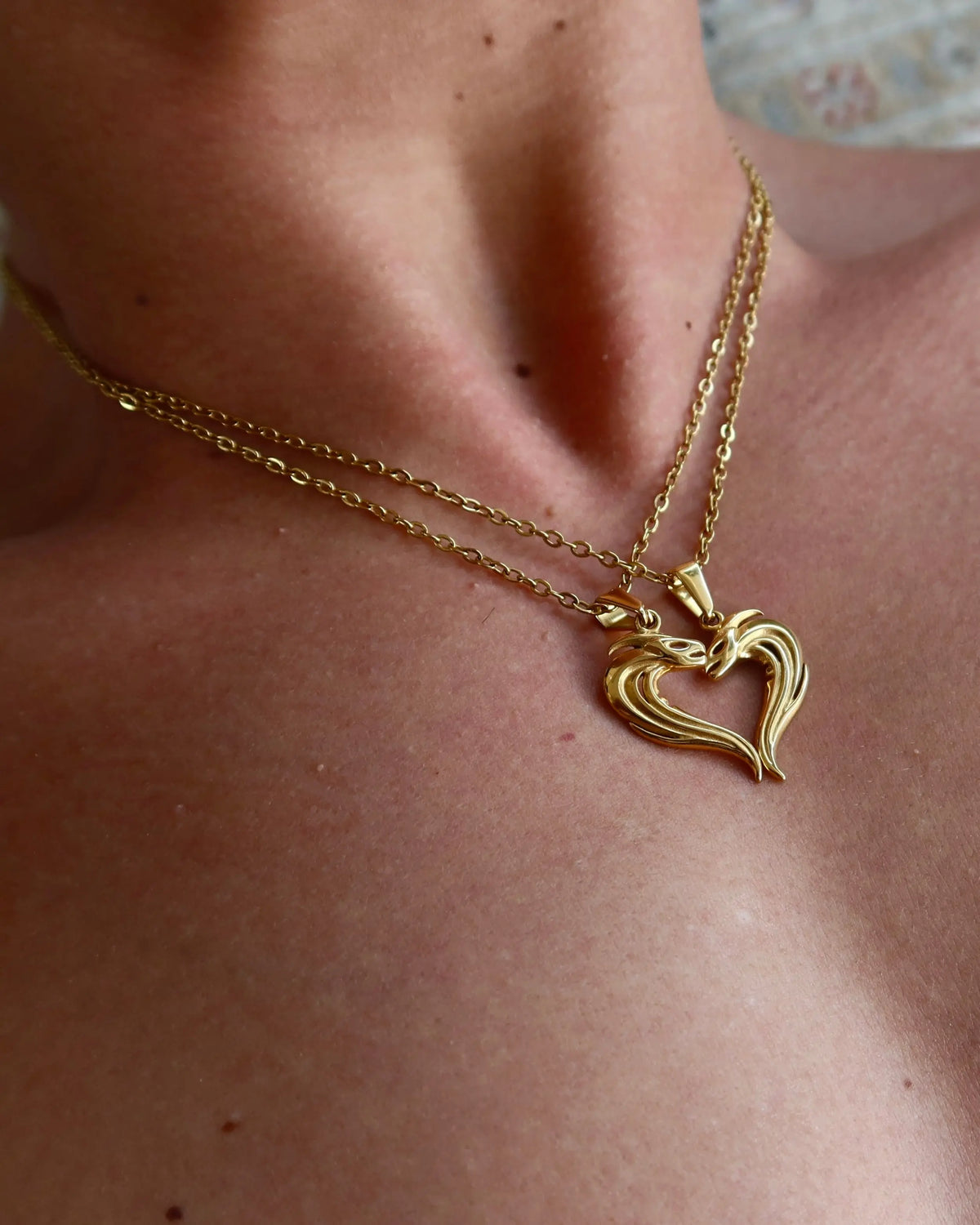 COLLIER COBRA DUO - DORÉ Numero One