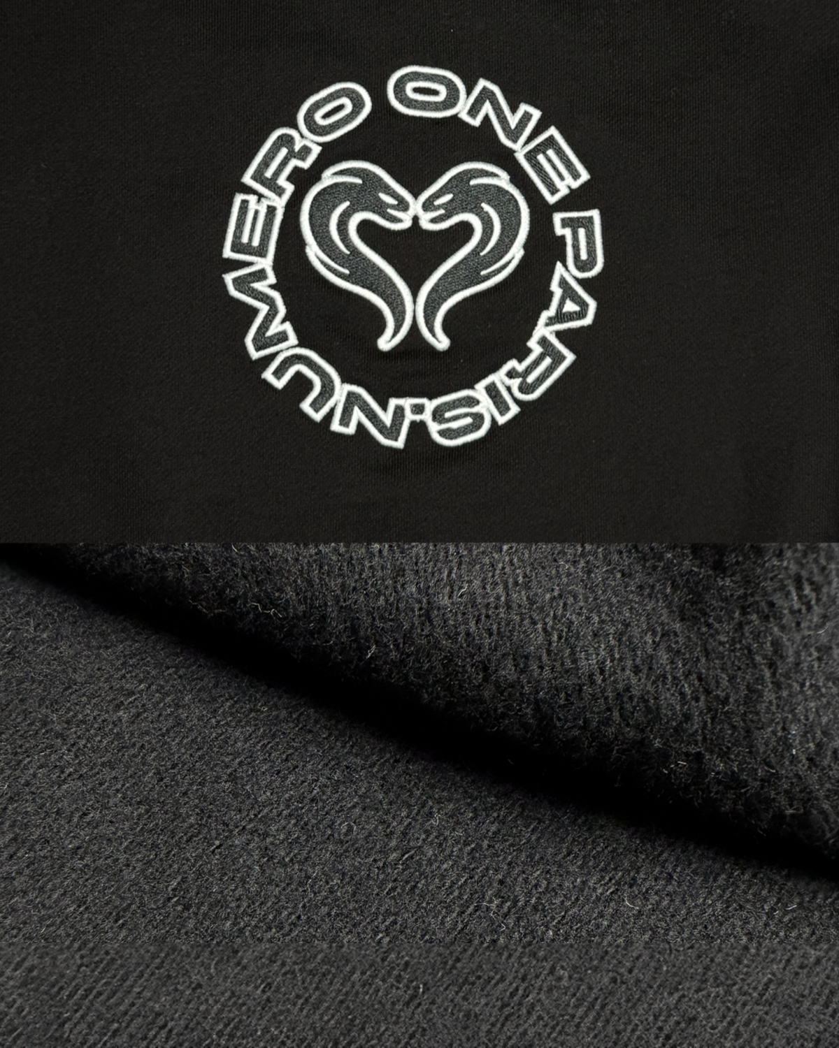 SWEAT ZIPPÉ - NOIR ONYX